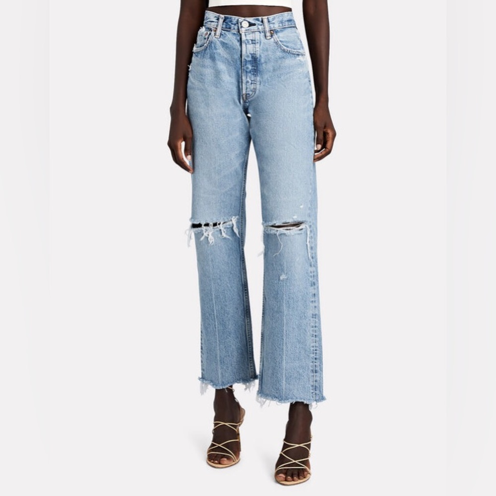 Moussy Denim Viola Wide Leg Straight Jean size 30
